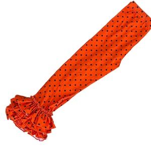 Orange and Black Polka dot truffles